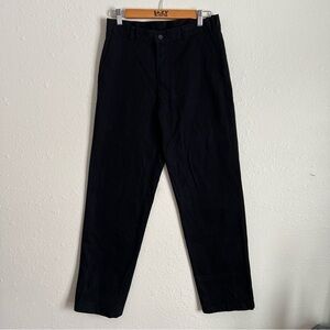 George 30x32 Black Straight Fit Chinos